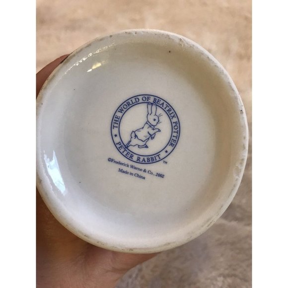 World of Beatrix Potter Peter Rabbit Vase Handled Basket, Frederick Warne, 2002 - Picture 4 of 10